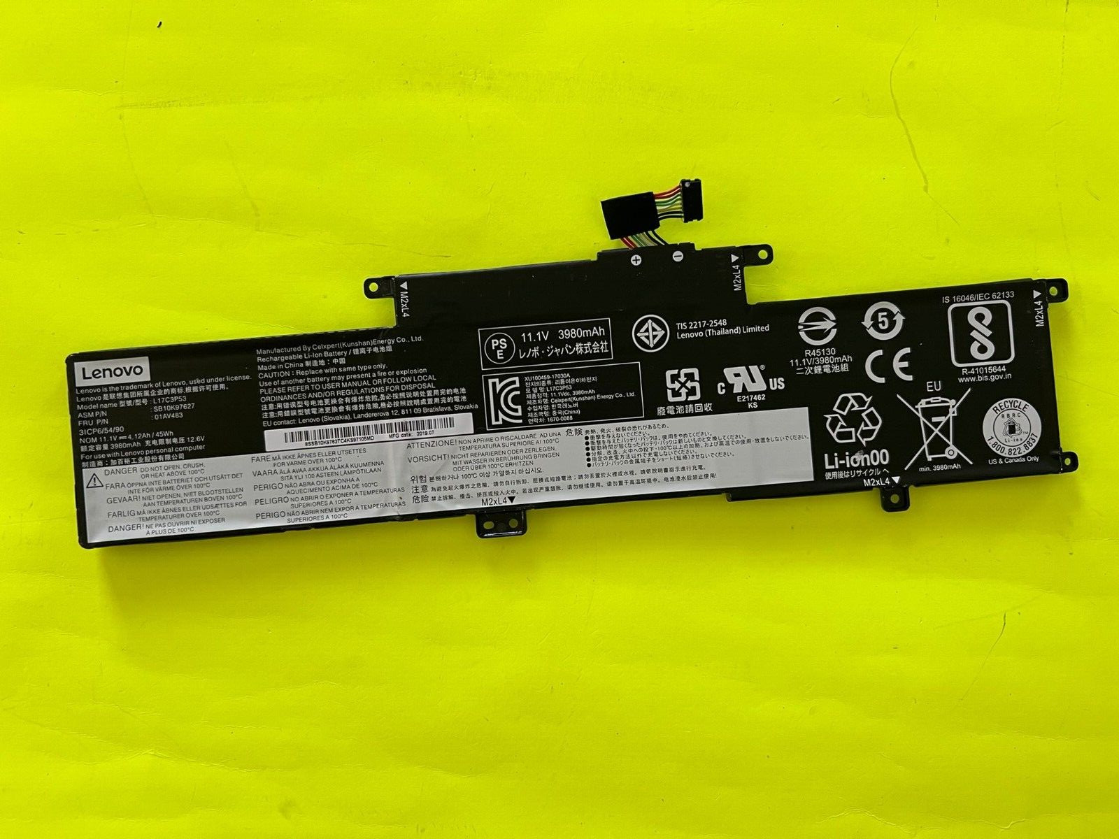 L17C3P53 01AV483 L17M3P55 L17L3P53 BATTERY GENUINE LENOVO ThinkPad 01AV482 HH