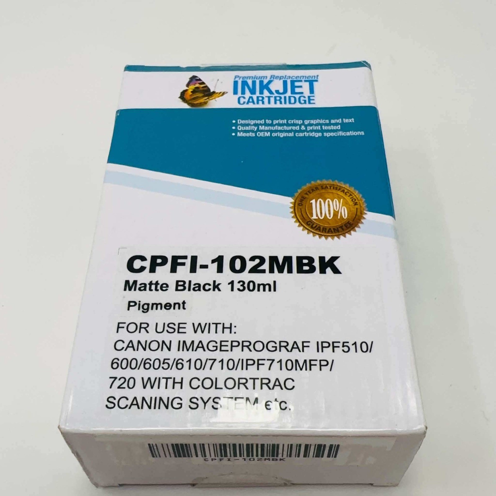 CPFI-102MBK Compatible Canon PFI-102MBK Matte Black Ink Cartridge 130ml