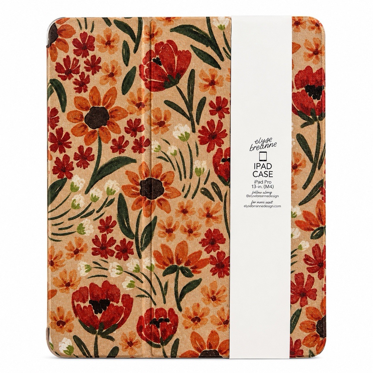 Elyse Breanne Design Floral iPad Pro 13” M4 Case Folio Cover New