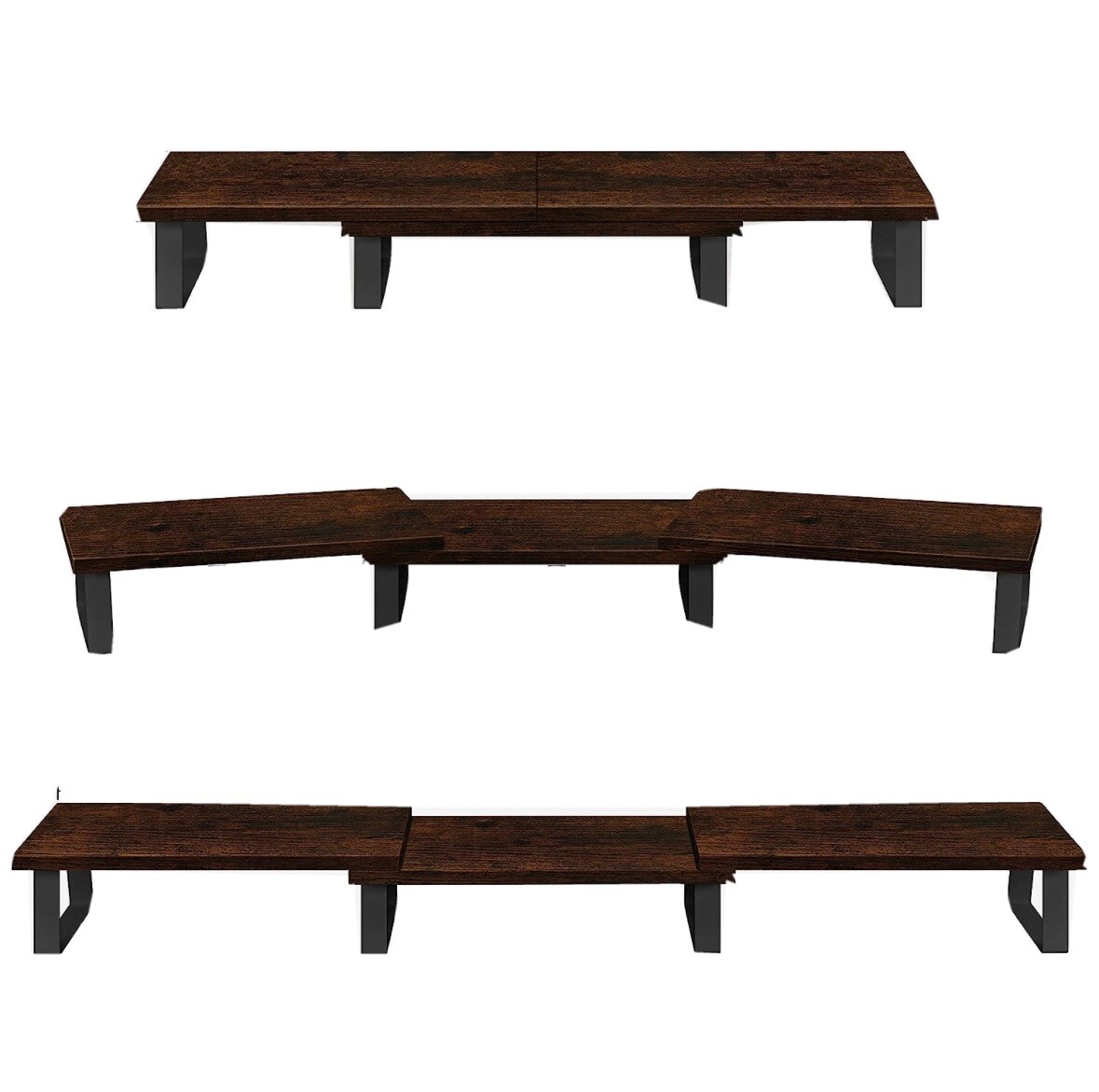 Aothia Large Dual Monitor Stand - Computer Monitor Stand, Desk Shelf For Moni...