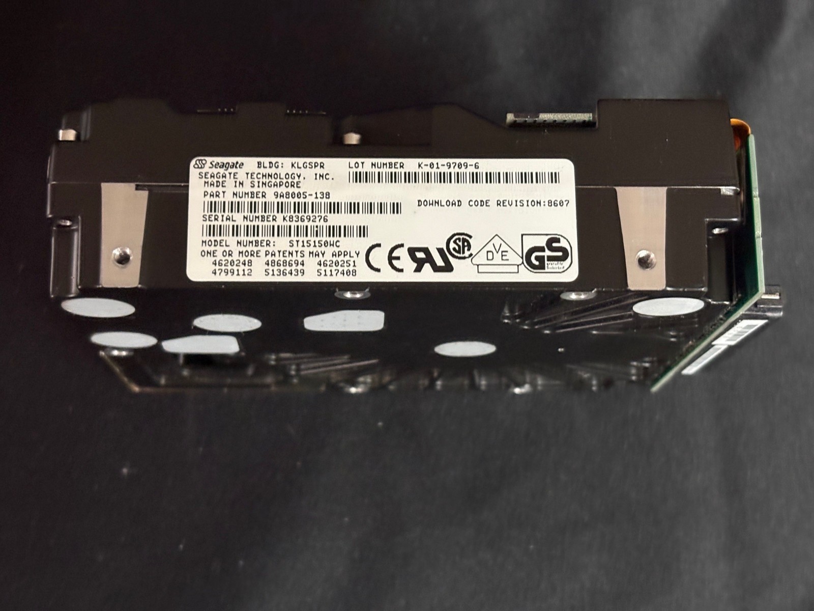 ST15150WC - 4.3GB Disk Drive - 7200RPM - 80 Pin - Ultra 2 SCSI - PN 348-0047785