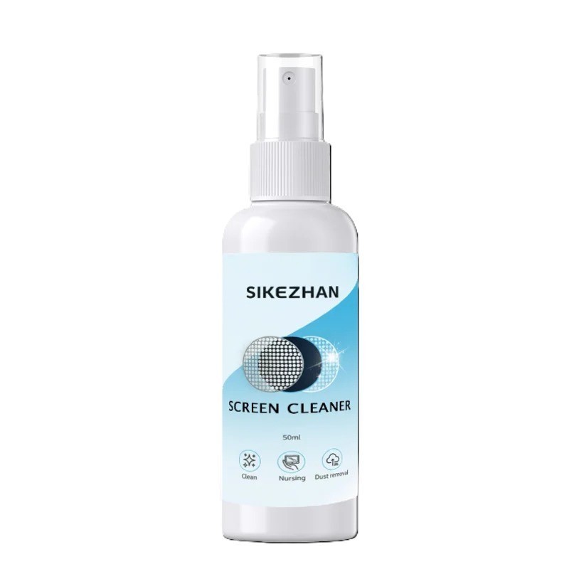 50ml Screen Cleaner Spray with Polishing Cloth Phone Tablet Laptop Monitor