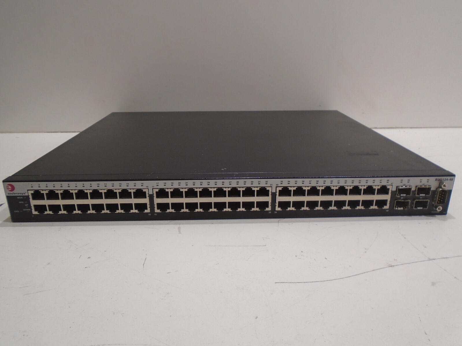 ENTERASYS B3G124-48 ETHERNET SWITCH 48-PORT w/REDUNDANT POWER SUPPLY