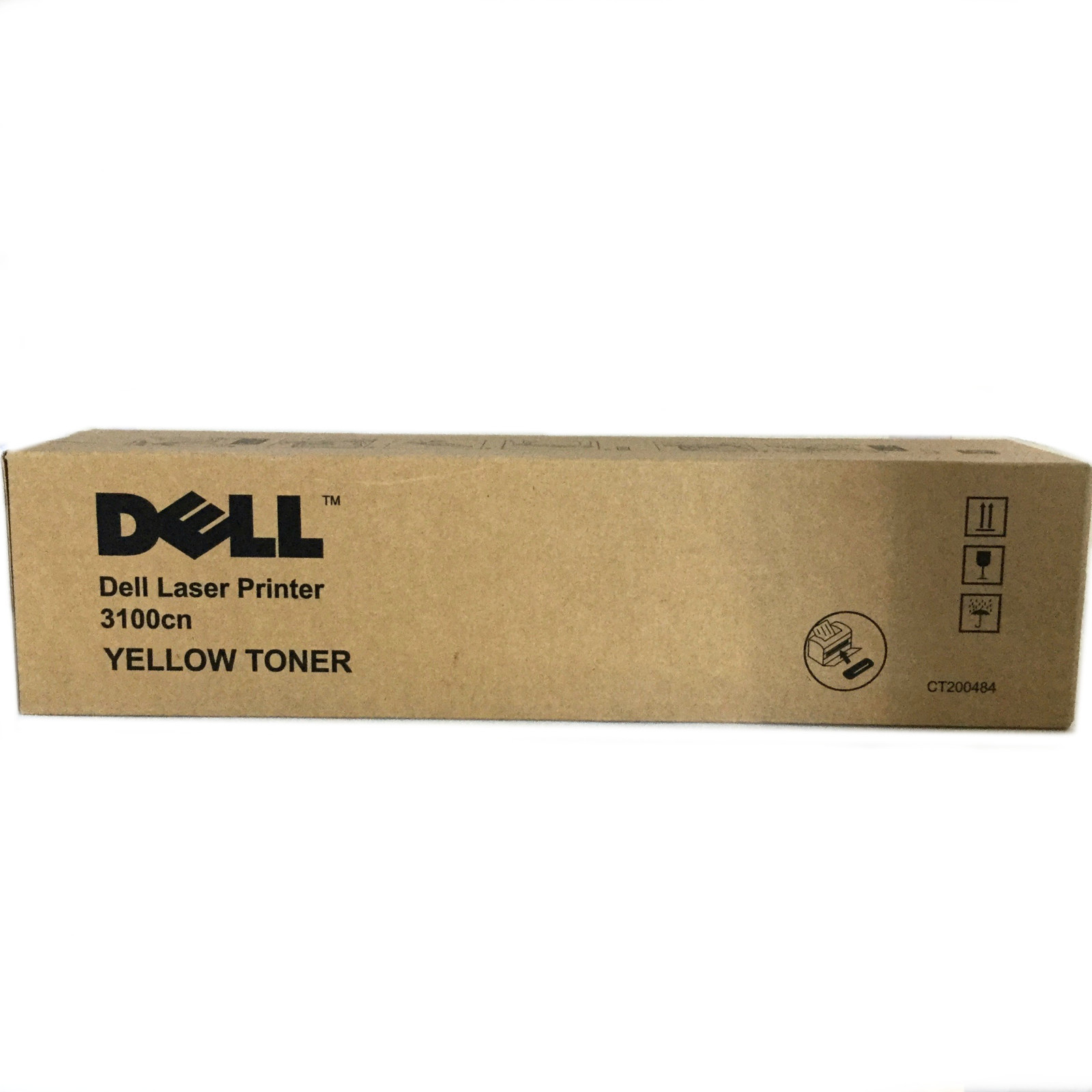 3 Genuine Dell 3100cn Color Laser Printer Yellow Toner Cartridge K4974 - NEW