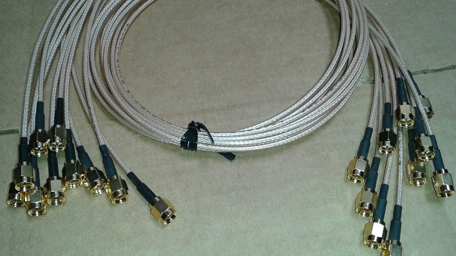 US MADE 10 Pack   SMA male to SMA male Pigtail Coaxial Jumper Cable RG316   3 FT