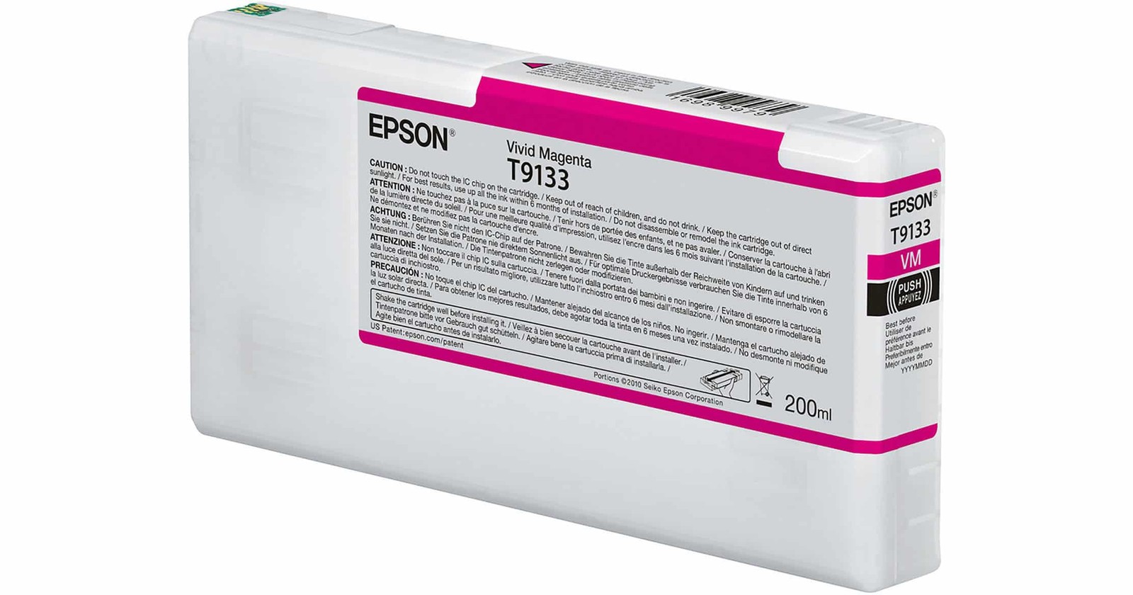 Epson T913 UltraChrome HDX 200mL Vivid Magenta Ink Cartridge [T913300]