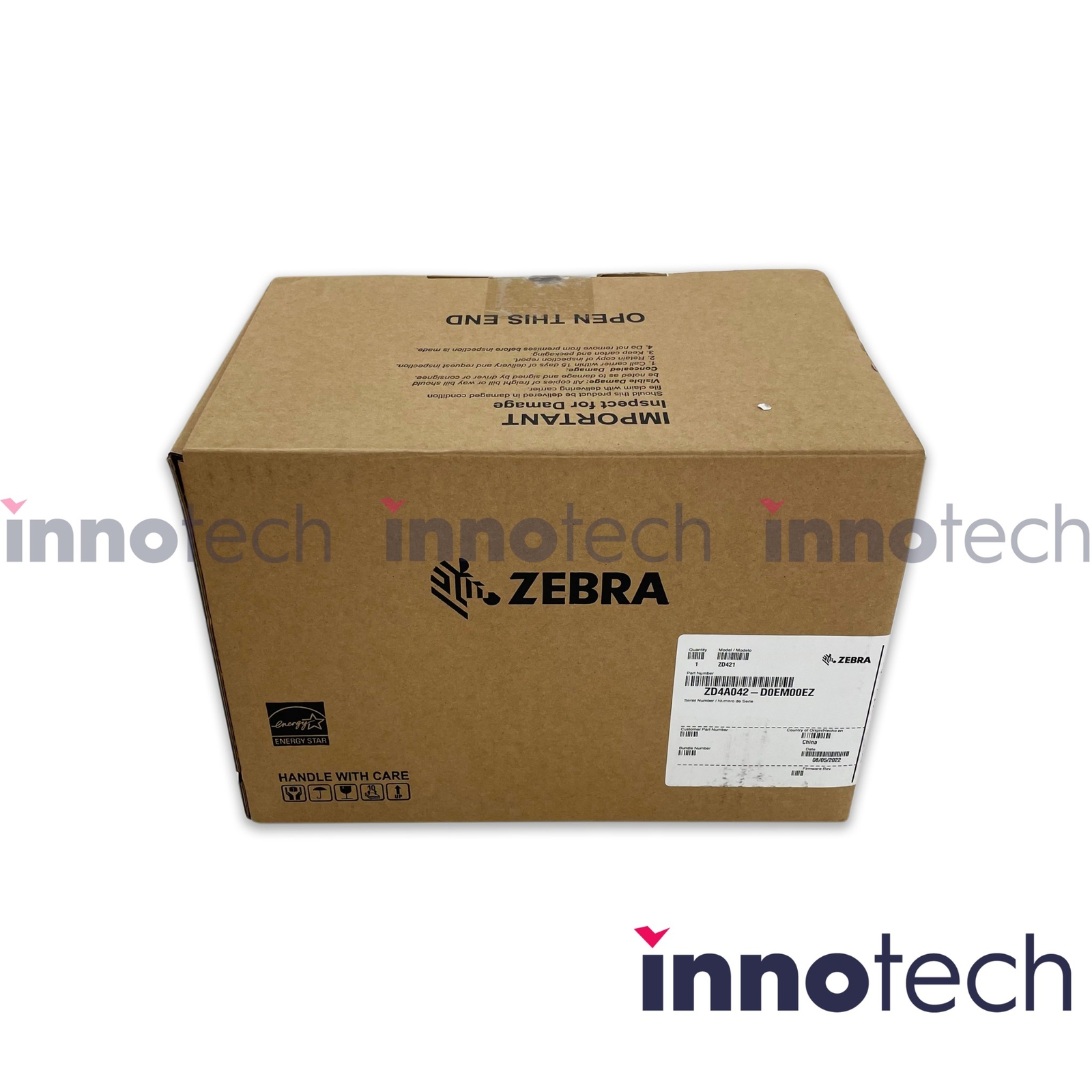 Zebra ZD4A042-D01M00EZ Barcode Label Printer Direct Thermal USB Bluetooth