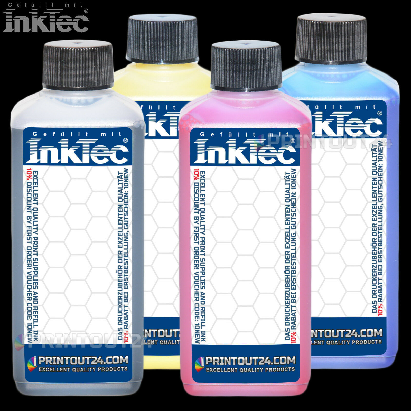 4X250Ml InkTec® Ink For HP 970 971 XL CN 621 625 624 628 623 627 624 628