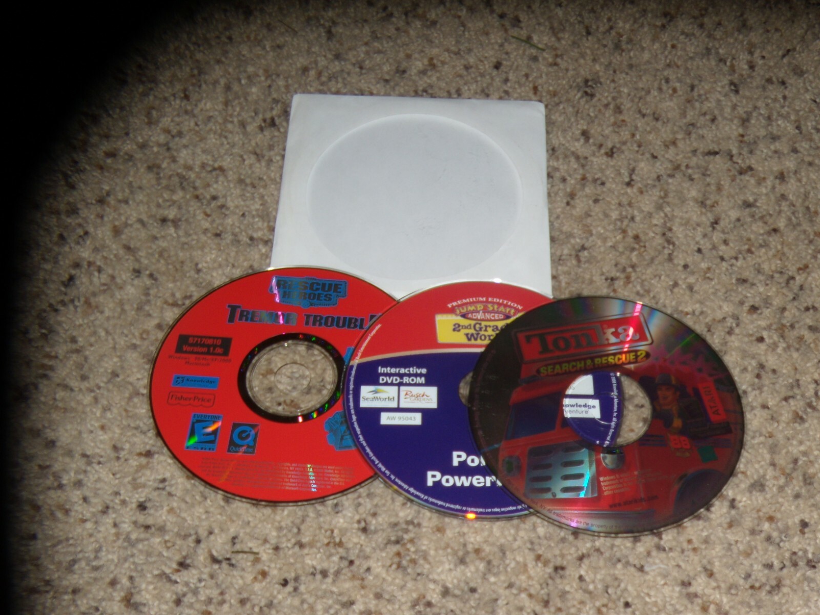 Lot of 3 PC Games: Tonka Search & Rescue 2, Tremor Trouble & Polly's Powerprep