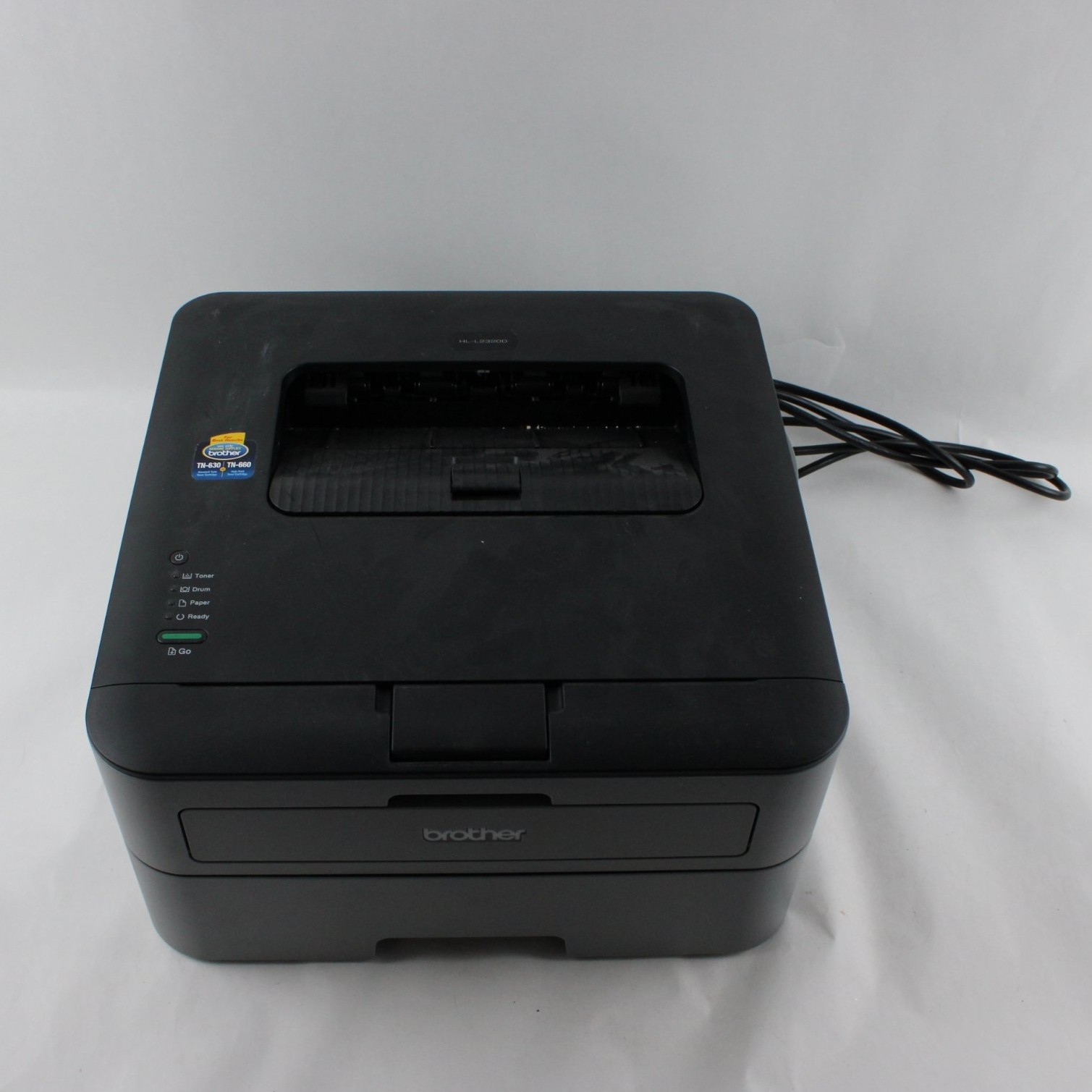 Brother HL-L2320D Monochrome Laser Printer Black Gray Auto Duplex Powers On