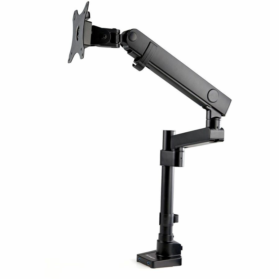 StarTech Desk Mount Monitor Arm w/ 2x USB 3.0 ports VESA up to 34" ARMPIVOT2USB3