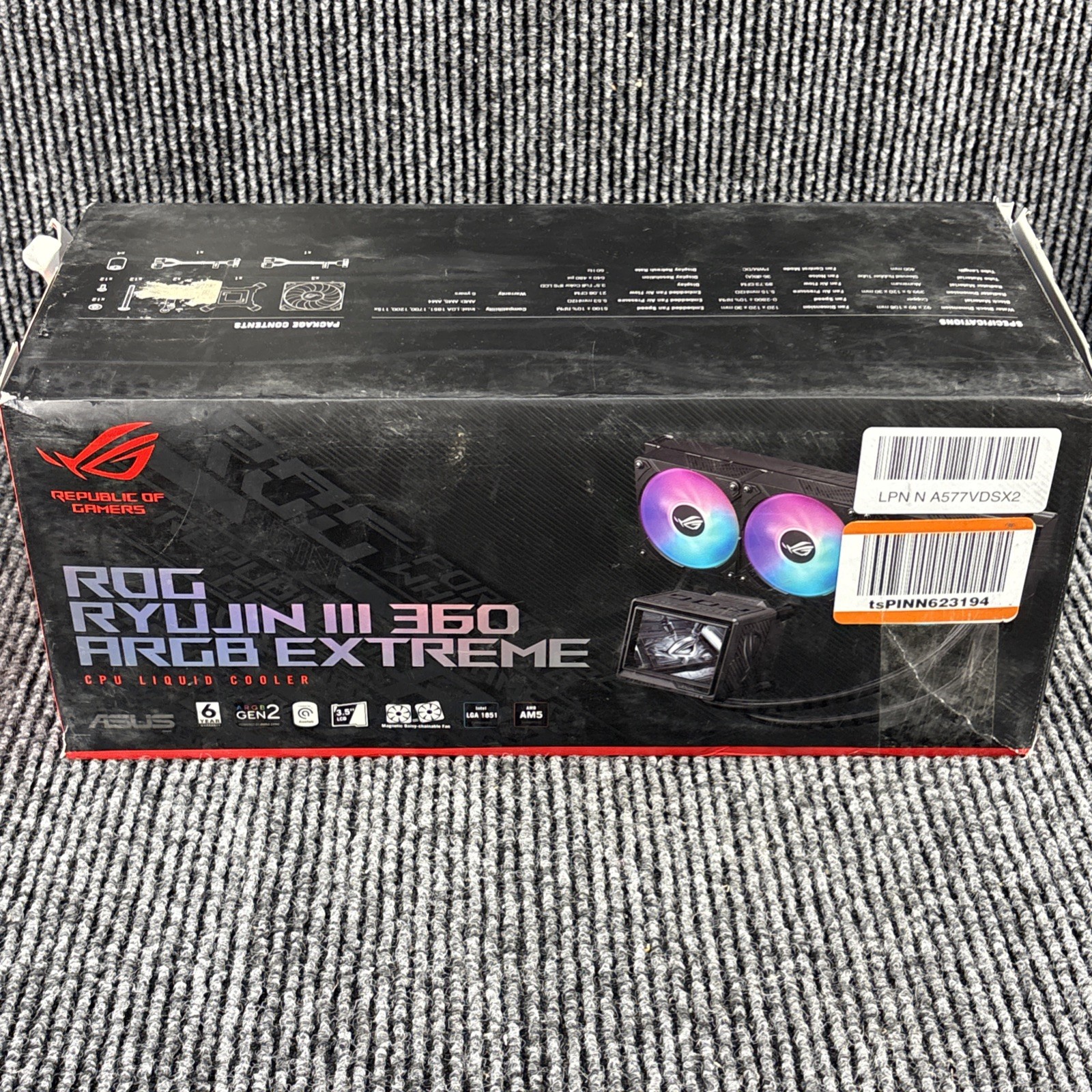 ASUS ROG Ryujin III 360 ARGB Extreme AIO