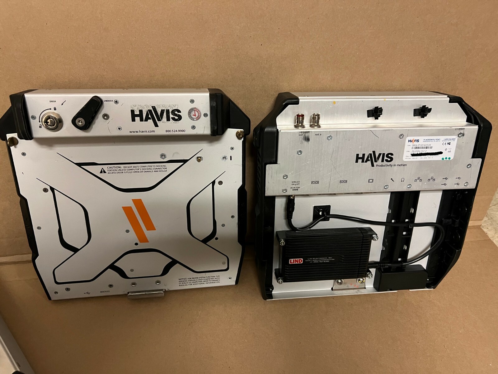 99% Life Left Havis Dock Station DS-PAN-110's Dual Antennas Toughbook CF30 CF31