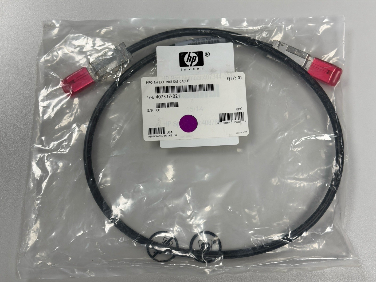 HPQ 1M Ext Mini SAS Cable 407337-B21