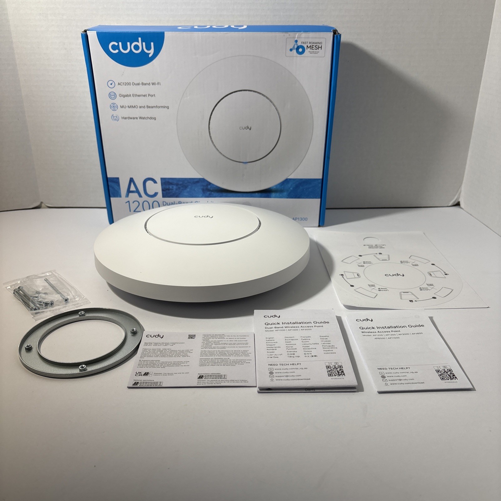 Cudy AC1200 Wireless Access Point AP1300 Gigabit RJ45 Business Wifi Solution
