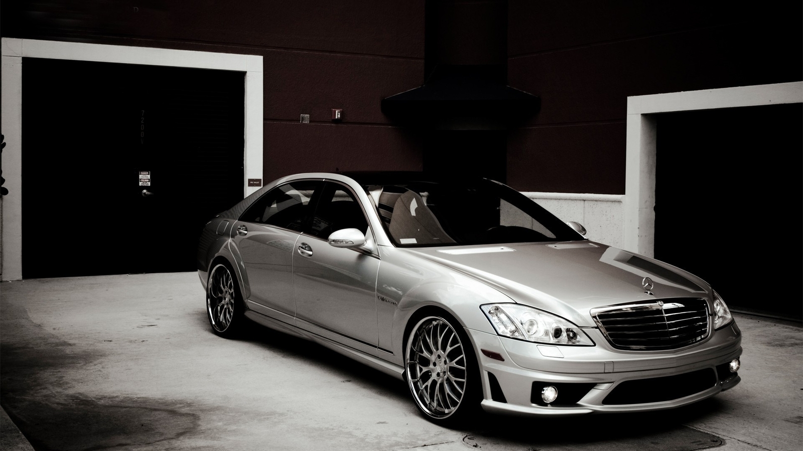 Cars amg vehicles wheels mercedes benz s class Desk Mat Stitched