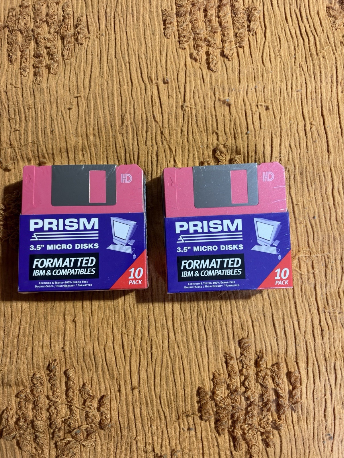Vintage Prism Floppy Disks 3.5 New Sealed 10 Pack New Old Stock