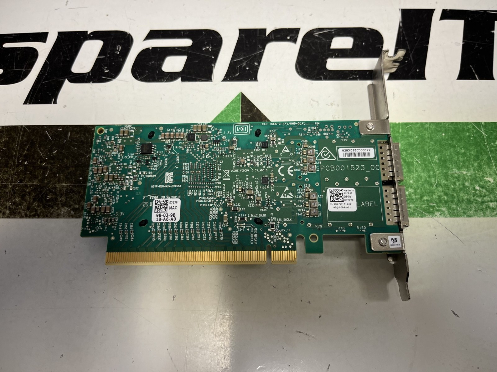 Mellanox DELL 0272F CONNECTX-4 Dual-Port Network Adapter PCIe 3.0 x16 00272F FH