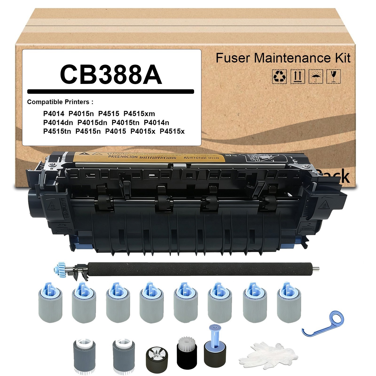 1PK CB388A/RM1-4554 Fuser Maintenance Kit Compatible For P4014 P4015 P4515 110V