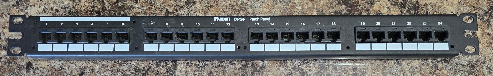 PANDUIT DP245E88110U DP5E 24-PORT 1RU CAT 5E PATCH PANEL