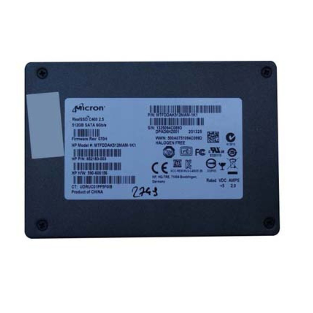 Micron RealSSD C400 512GB 2.5" SATA III SSD MTFDDAK512MAM Fujitsu CP589045-01