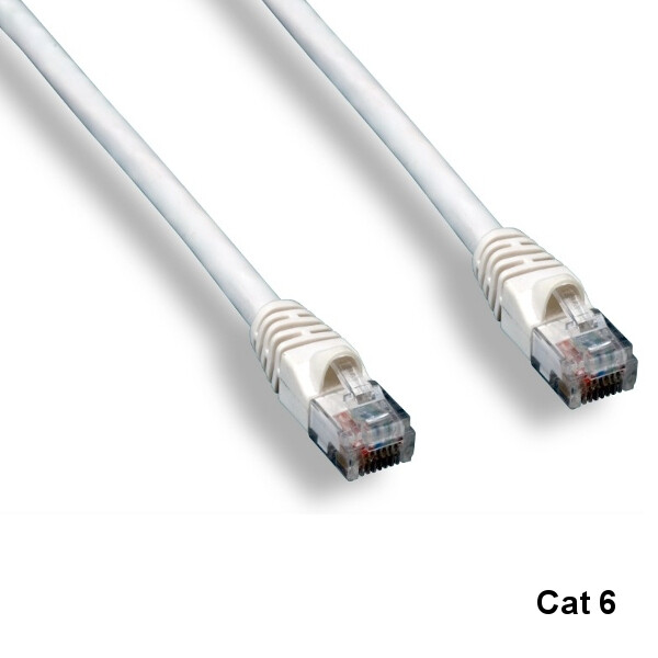 Kentek White 100ft Cat6 UTP Patch Cord 24AWG 550MHz RJ45 Router Network Internet