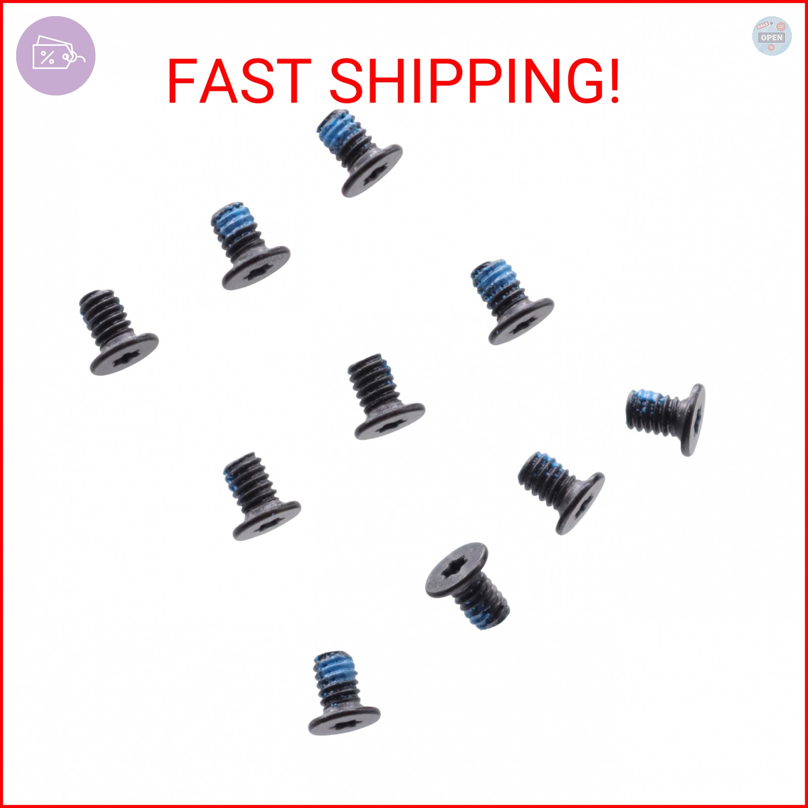 Deal4GO 12X M2x3mm T5 Torx Bottom Cover Base Case Replacement Screws for Dell XP