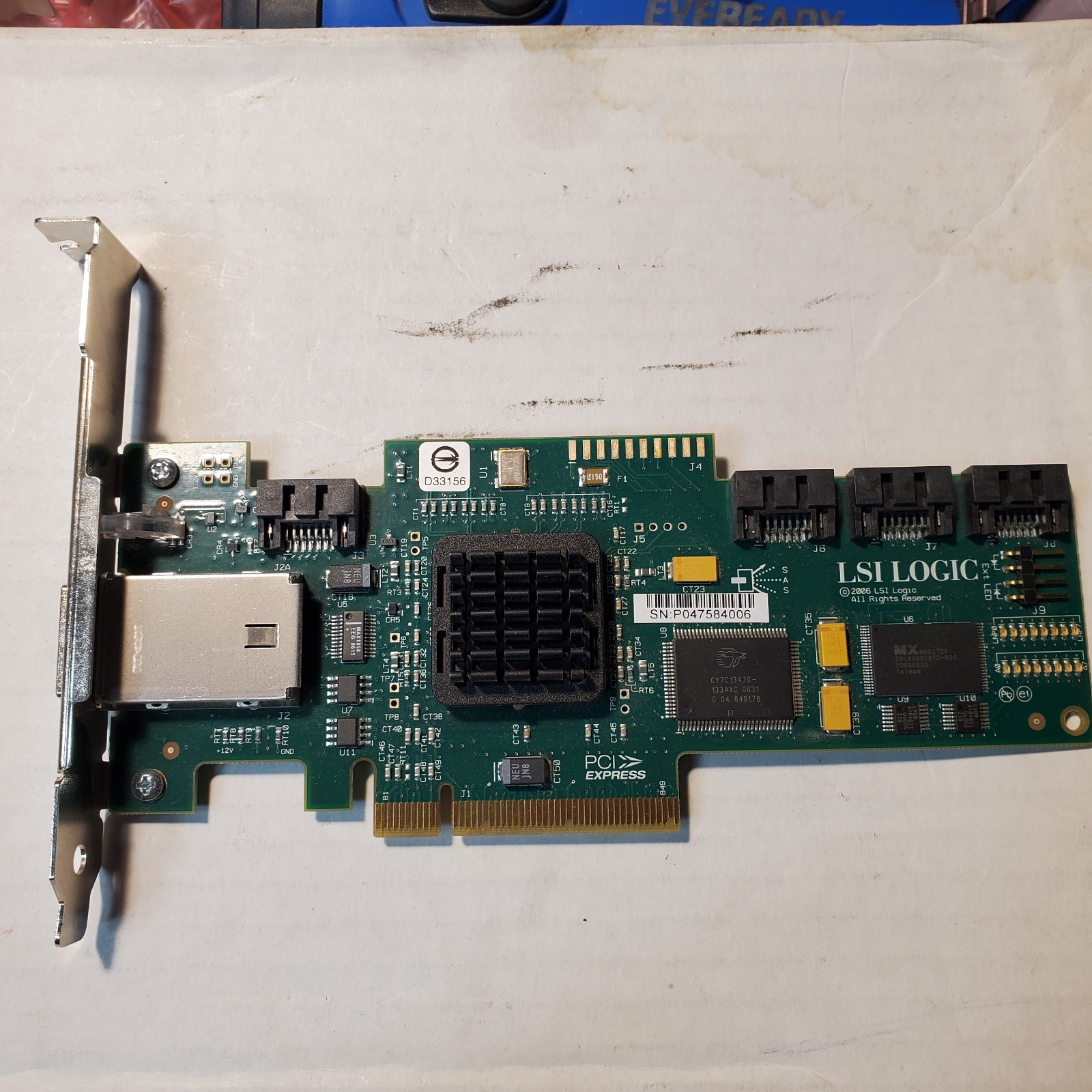 IBM LSI Logic SAS3444E L3-00124-01D 25R8071 4 Port PCI-E HBA SAS Controller