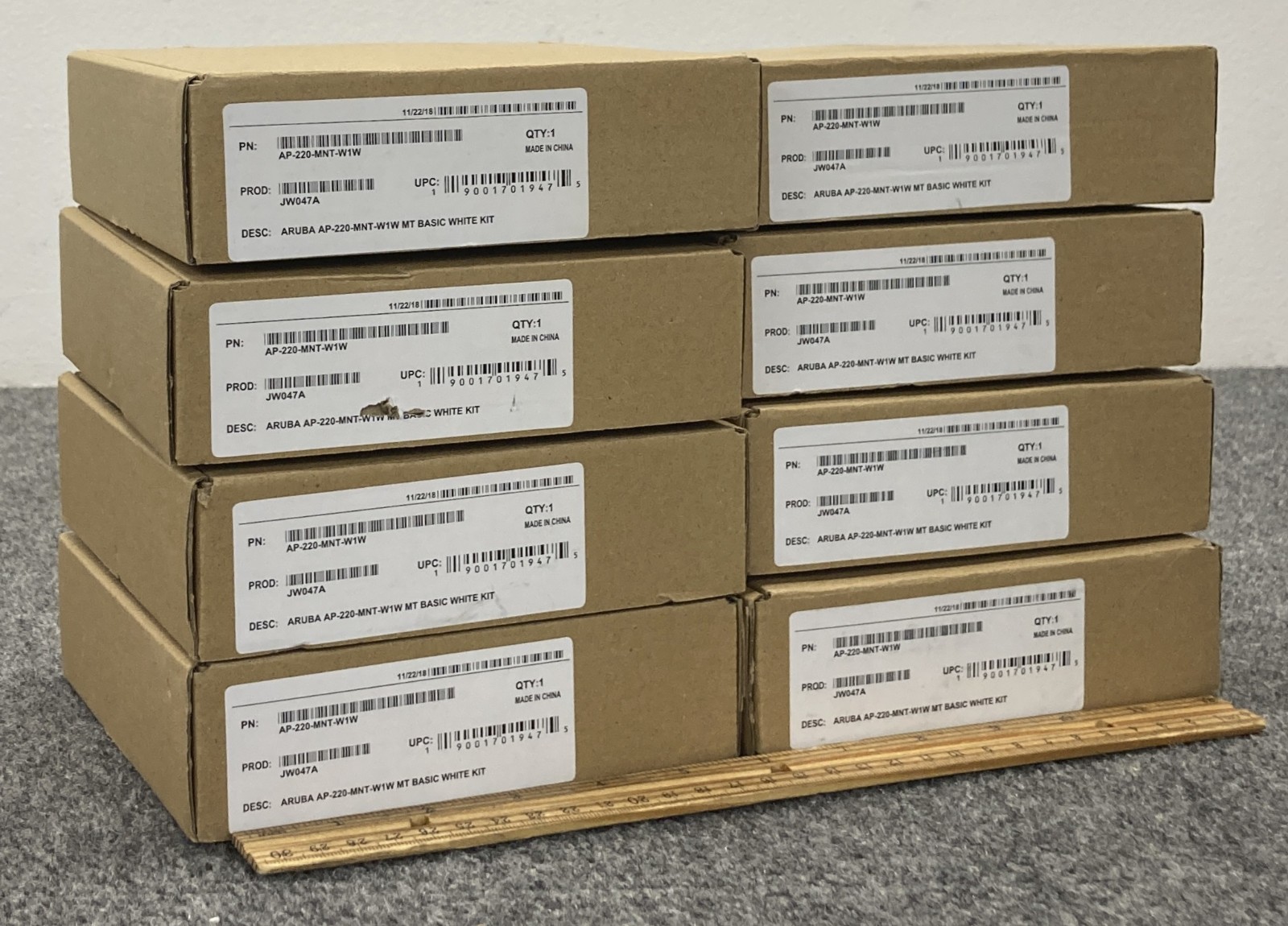 Lot of 8 Aruba AP-220-MNT-W1W Access Point Mount JW047A - Open Box -