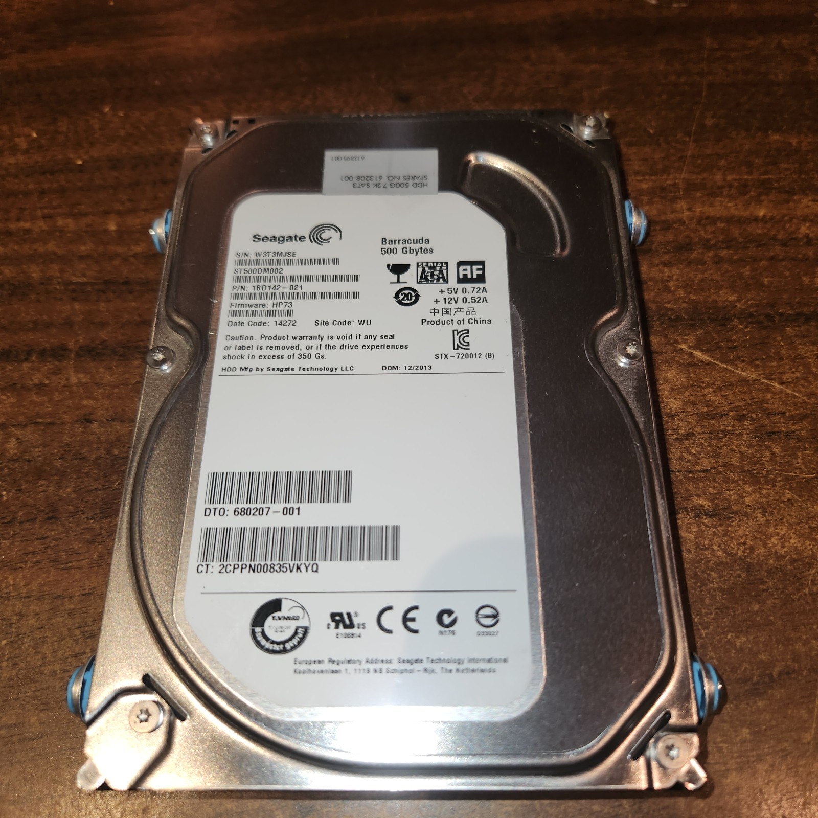 Seagate Barracuda 500 GB, 7.2K Hard Drive