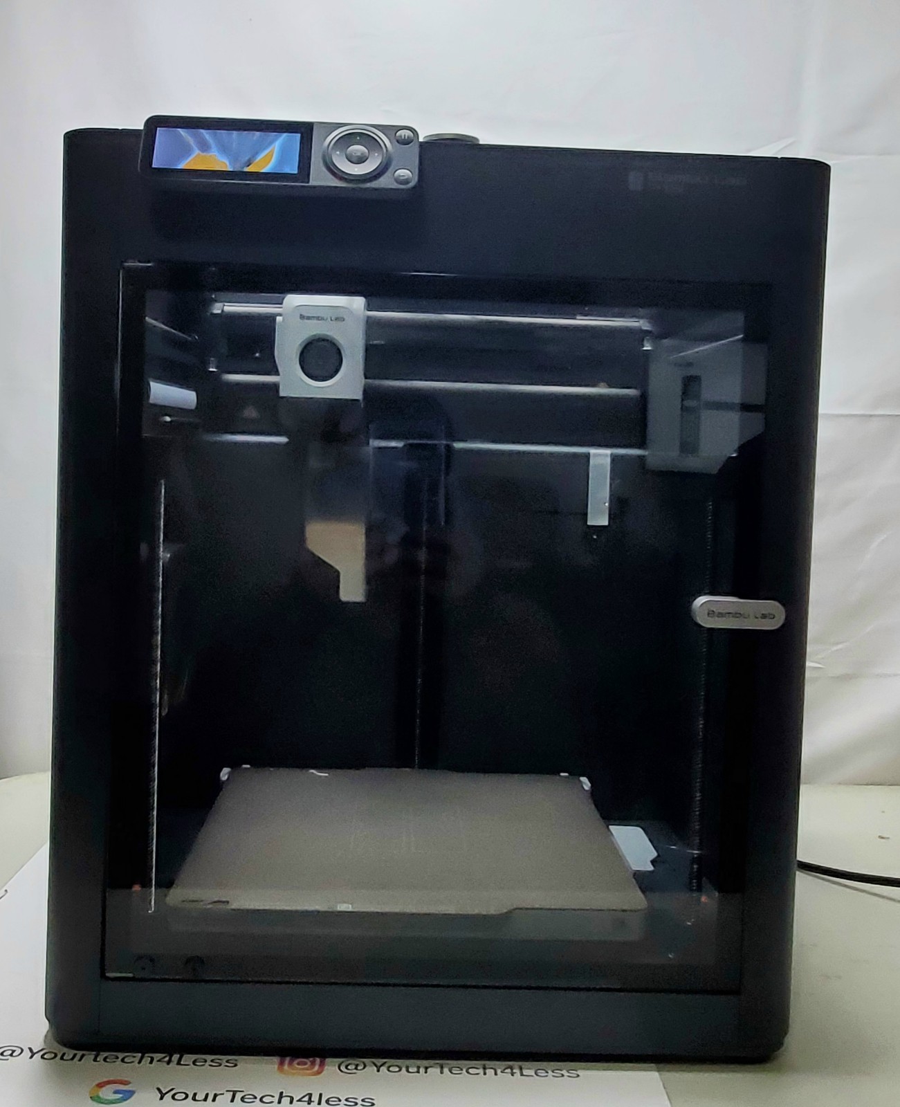 Bambu Lab P1S 3D Printer - DAMAGED FRONT MENU SCREEN.