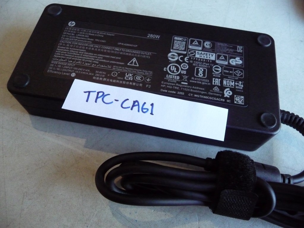 AU SELLER  HP  TPC-CA61   280W / 19.5V / 14.36A PSU AC L00458-002 -TESTED.