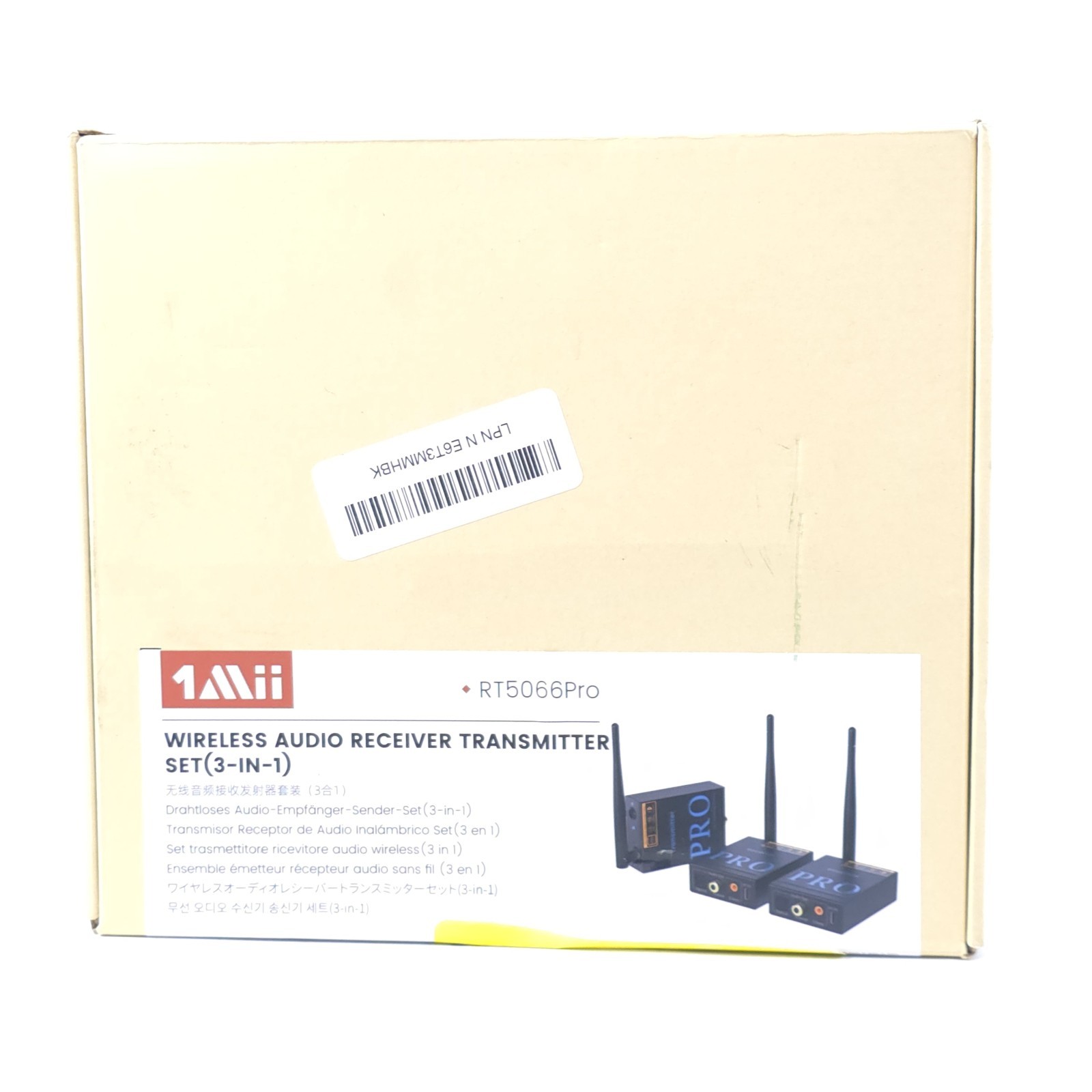 1Mii RT5066Pro Wireless Audio Transmitter ReceiverSet 3-in-1 Long Range Adapter