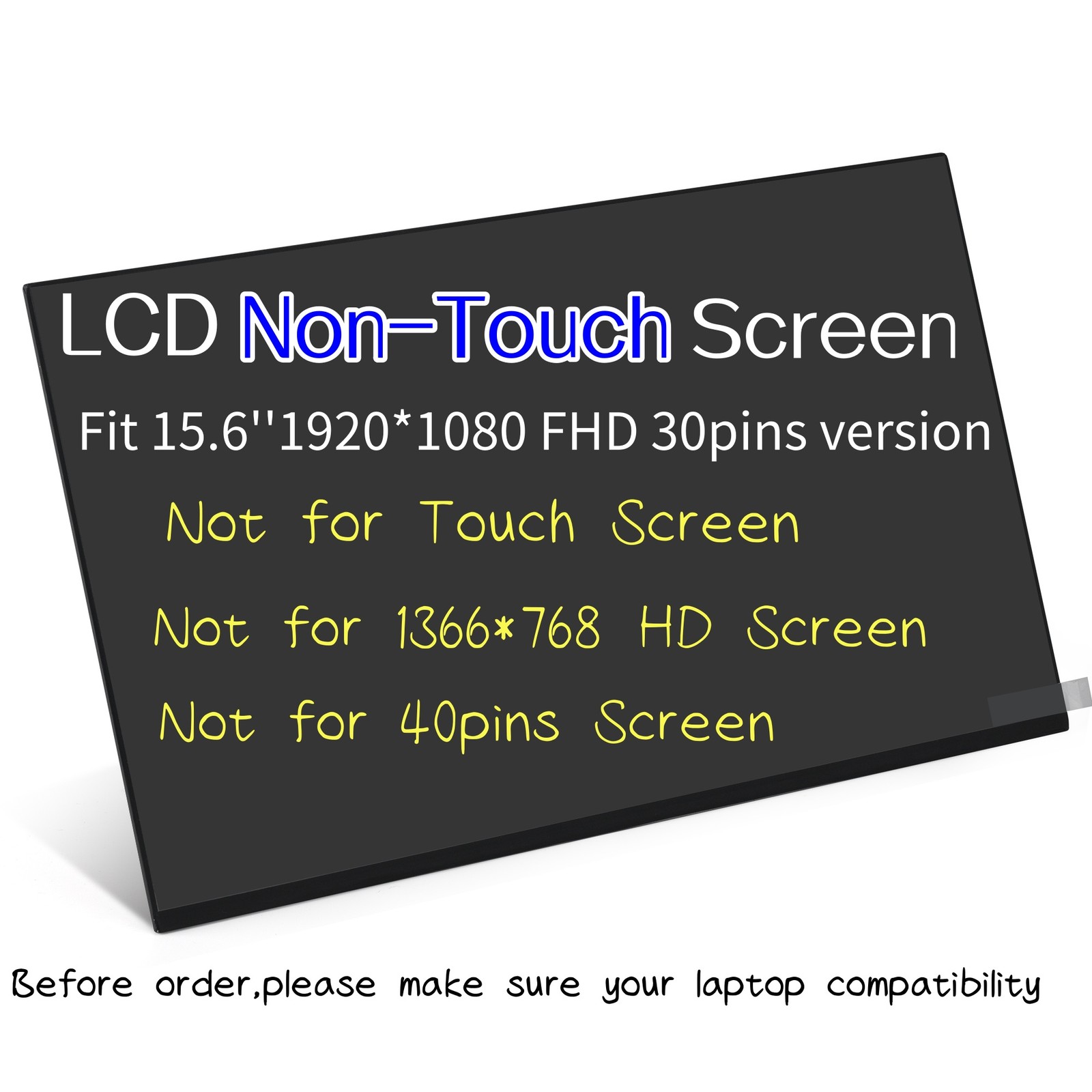 For HP SPS P04472-001 15.6" FHD IPS AG 30pin Non-Touch LCD Display Screen Panel