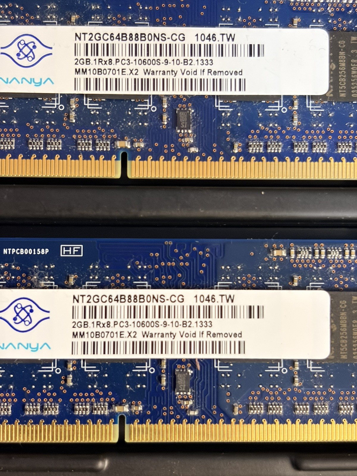 Nanya 2GB X 2 SODIMM PC3-10600 (Total 4GB)