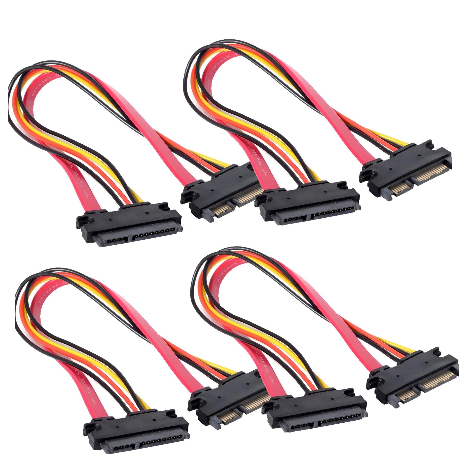 SATA 7+15pin/22 pin Male to Female Extension Cable HDD Data Power Combo Extender