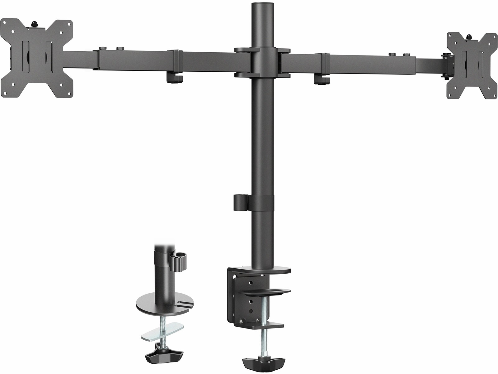 VIVO Telescoping Dual Ultrawide 27" to 38" Monitor Heavy Duty Desk Mount Stand