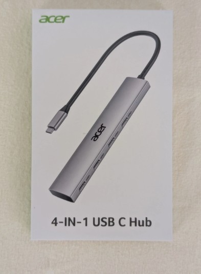 NEW Acer 4-in-1 USB-C Hub Multiport Adapter – 