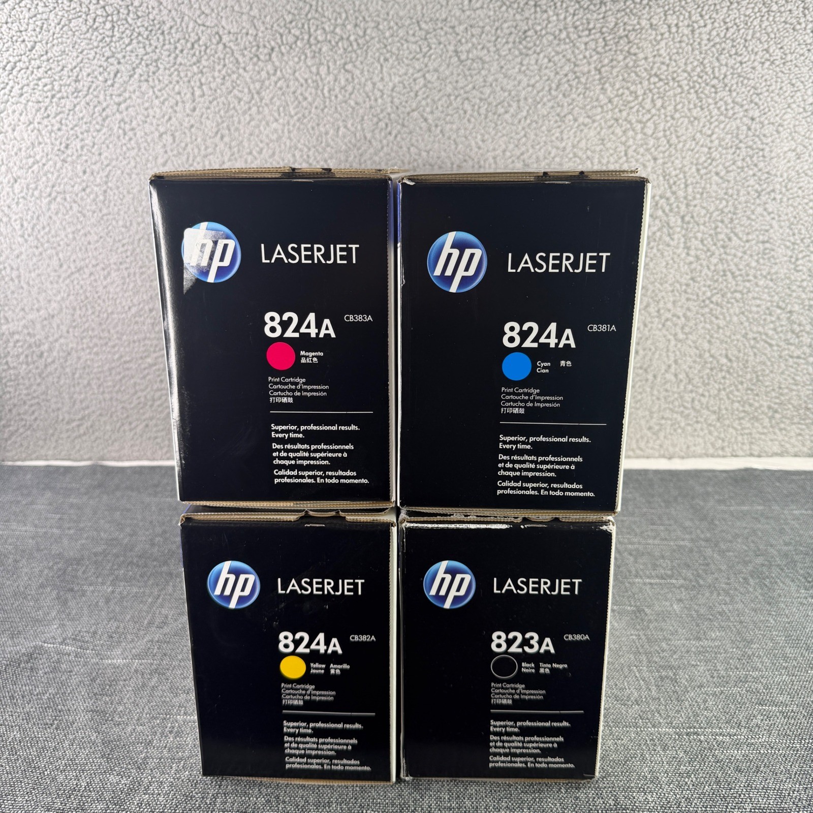 Genuine HP 823A 824A CMYK Toner Set CB380A CB381A CB382A CB383A New Sealed OEM