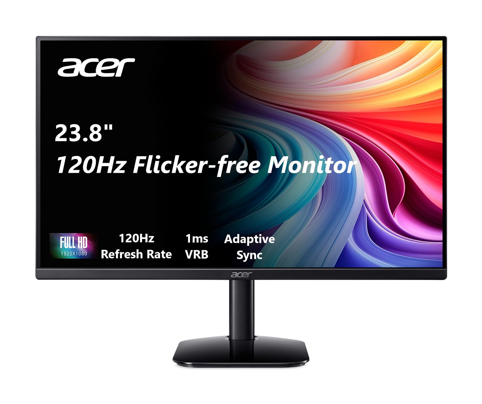 Acer KB242Y 23.8 Inch IPS Zero-Frame Full HD 1920 X 1080 Monitor HDMI 3E