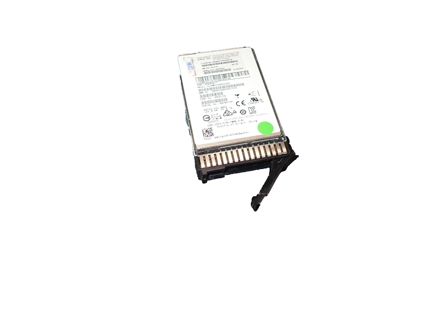 IBM 00LY161 HUSMM1640ASS201 387GB 4K SSF SSD Internal Solid-State SAS Drive