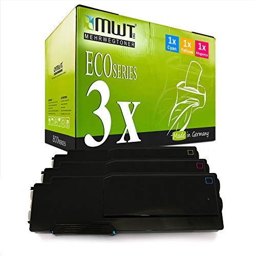 Eurotone 3x Yellow Laser Toner Cartridge Compatible for Xerox MWT 6605