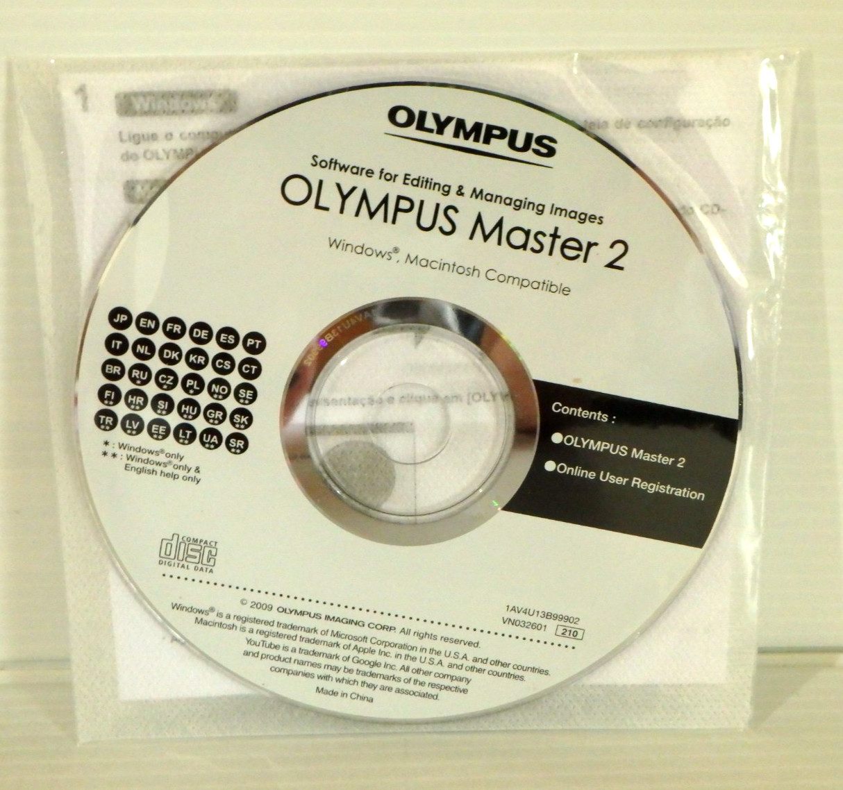 Olympus Master 2 Software Editing & Managing Images Windows & Apple/Mac - NEW