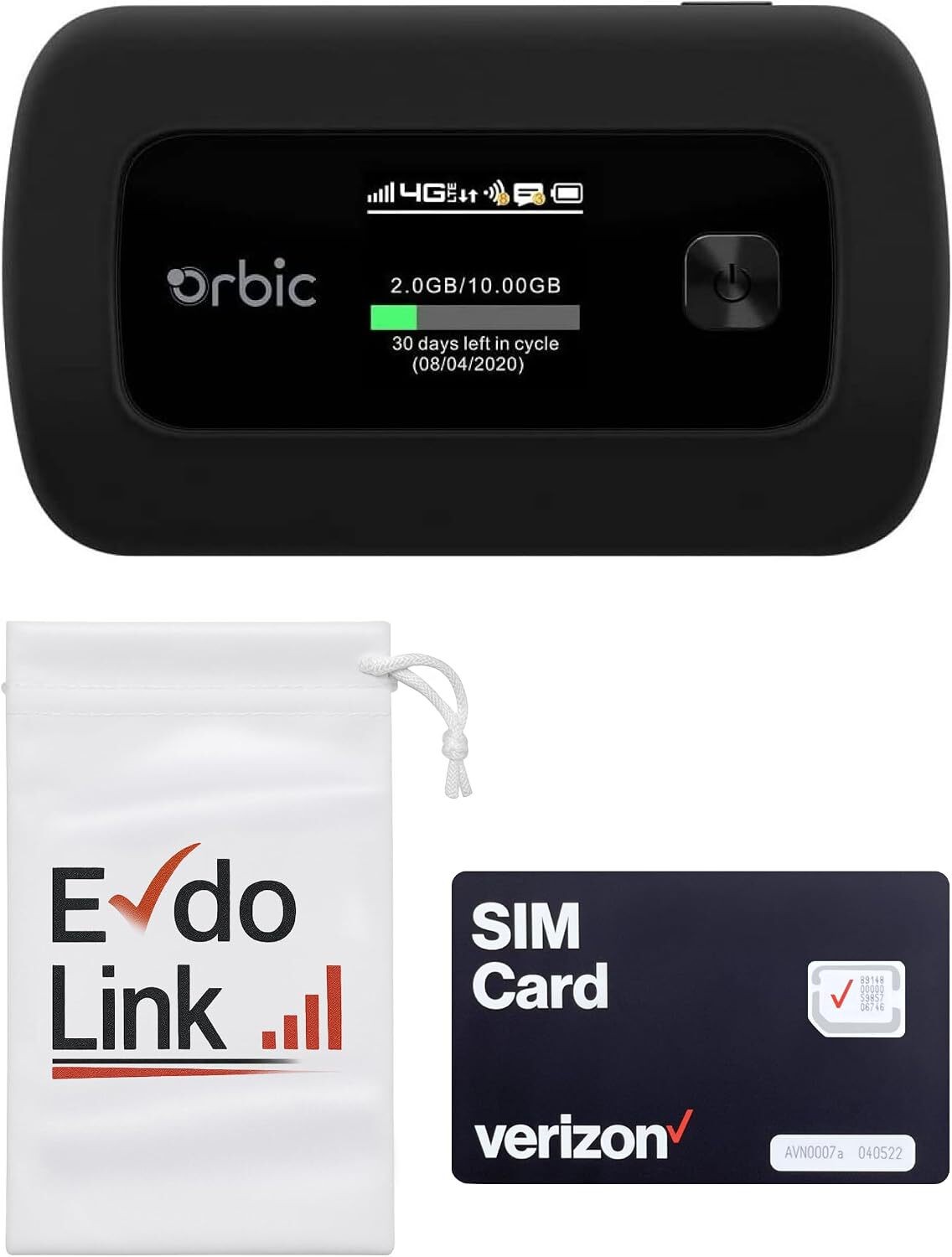 Orbic Speed RC400L Hotspot (RC400L) Verizon Black - Very Good