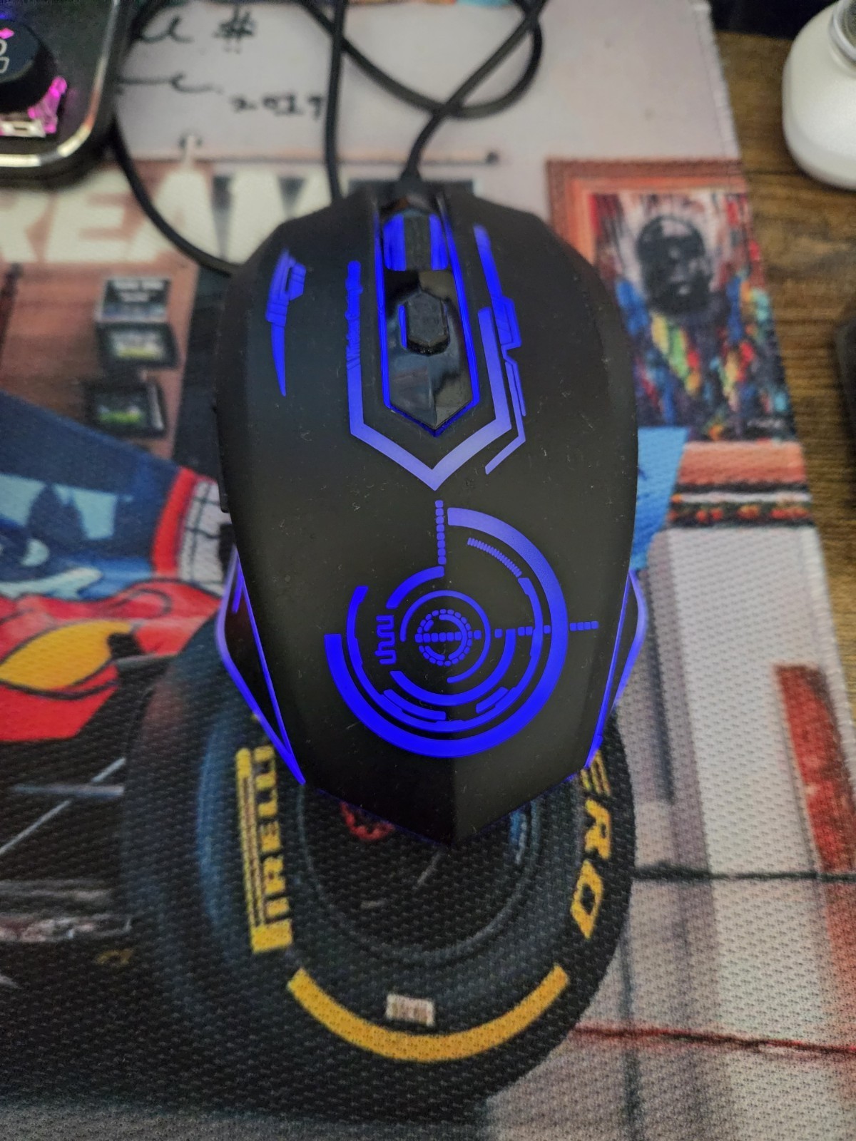 UHRU WM-02 Color Changing Wireless Gaming Mouse 10000DPI Rechargeable