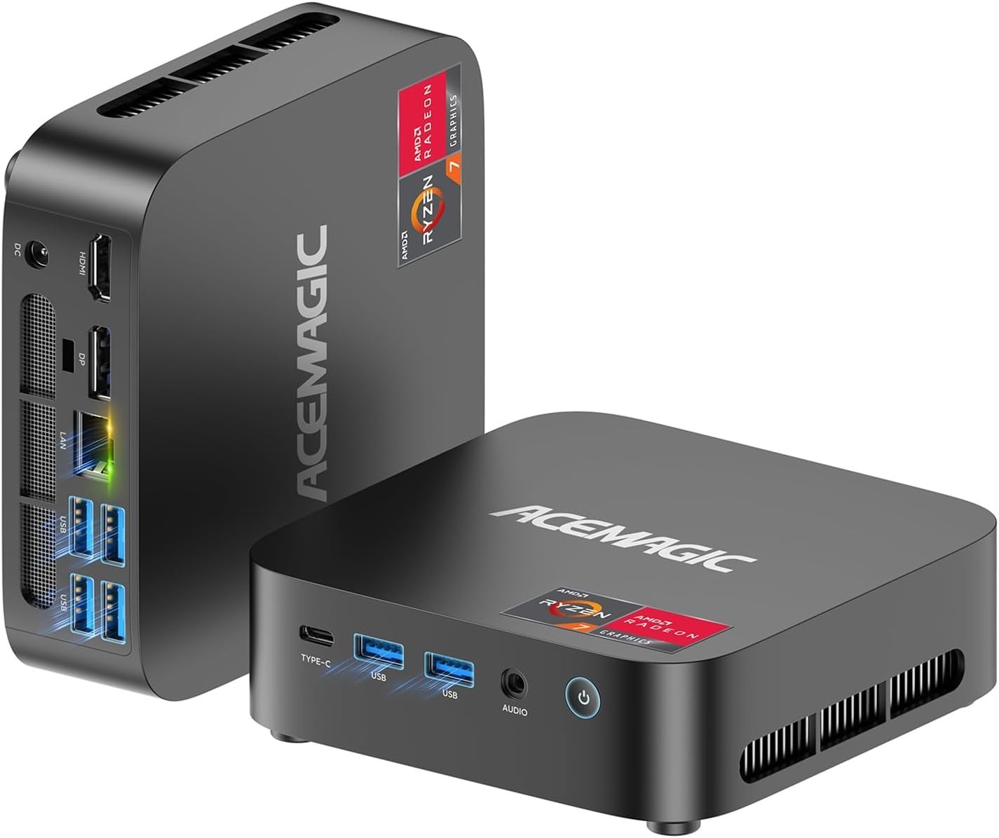 ACEMAGIC Kron Mini K1 Mini PC - 16GB DDR4, 512GB SSD, AMD Ryzen 5 7430U