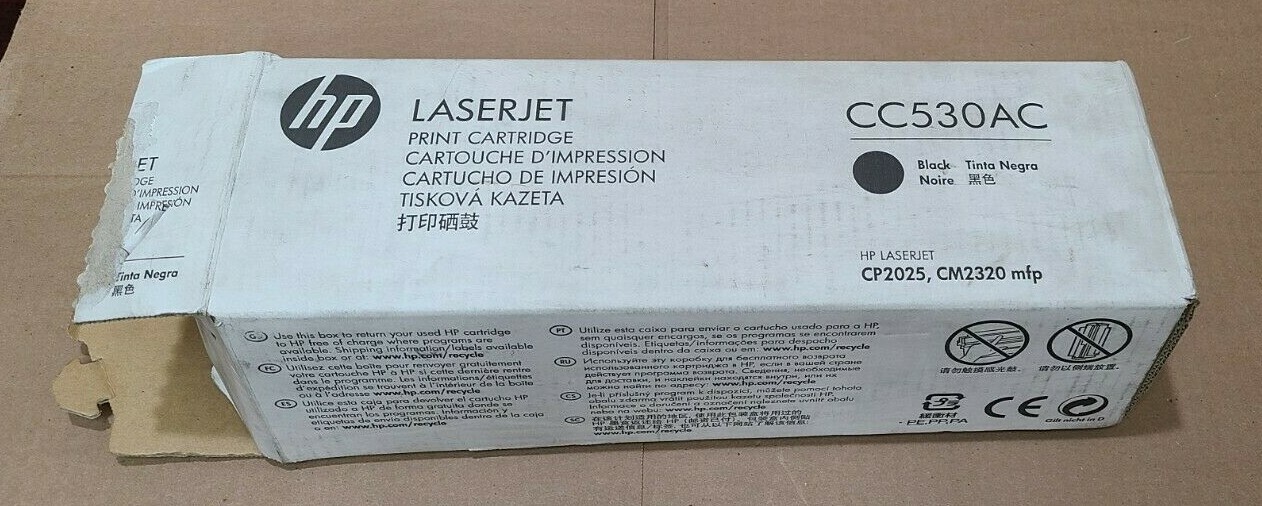 HP Laserjet Toner CC530AC Same As CC530A Black NCP2025, CM2320 Open Box