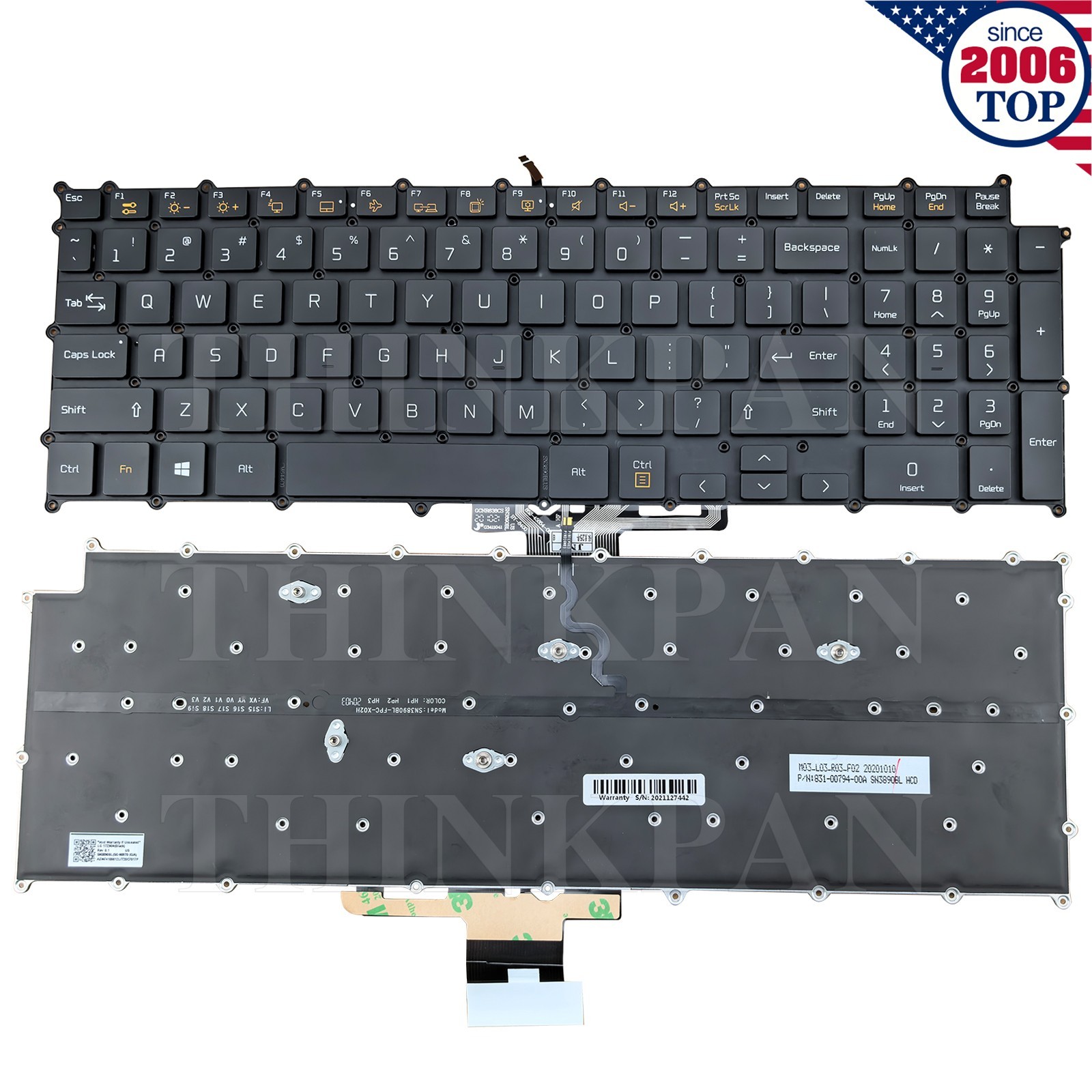 New Backlit Keyboard for LG 17Z90N-V 17Z90N-VA 17Z90N-N 17U70P 17U70P-P 17UD70P