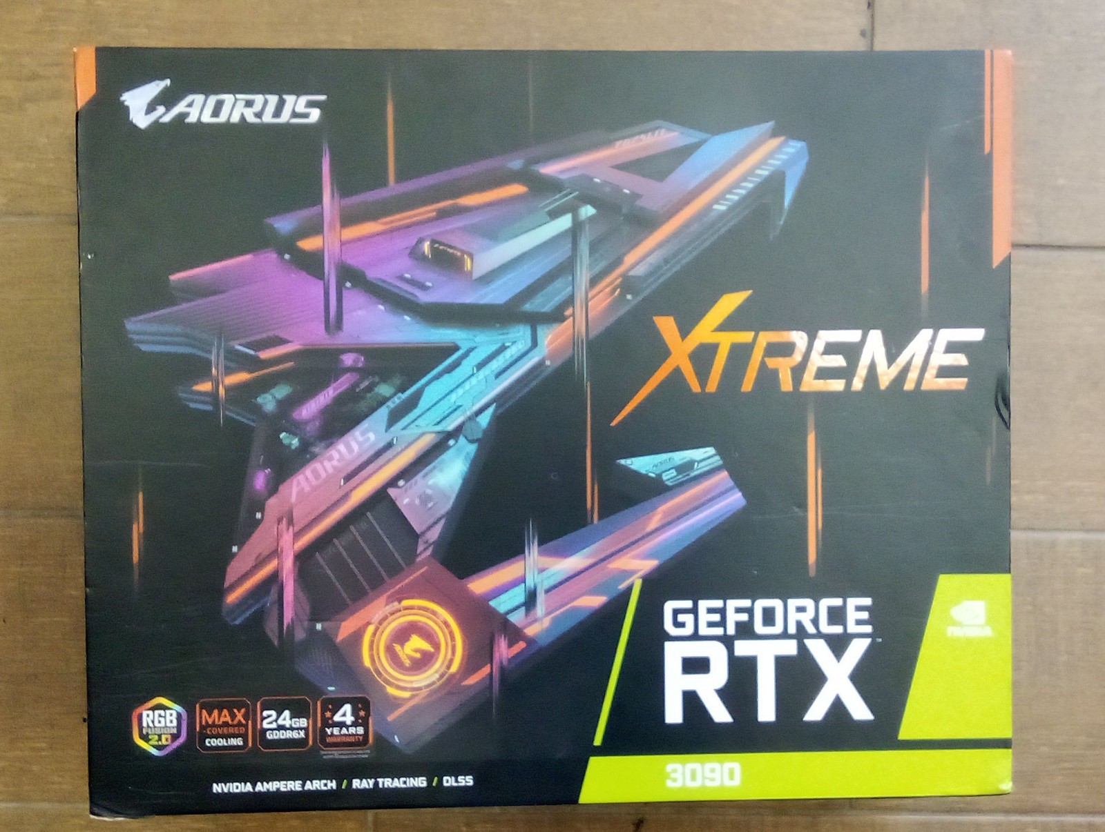 Aorus RTX 3090 Extreme original box include inside box  . No graphics card.