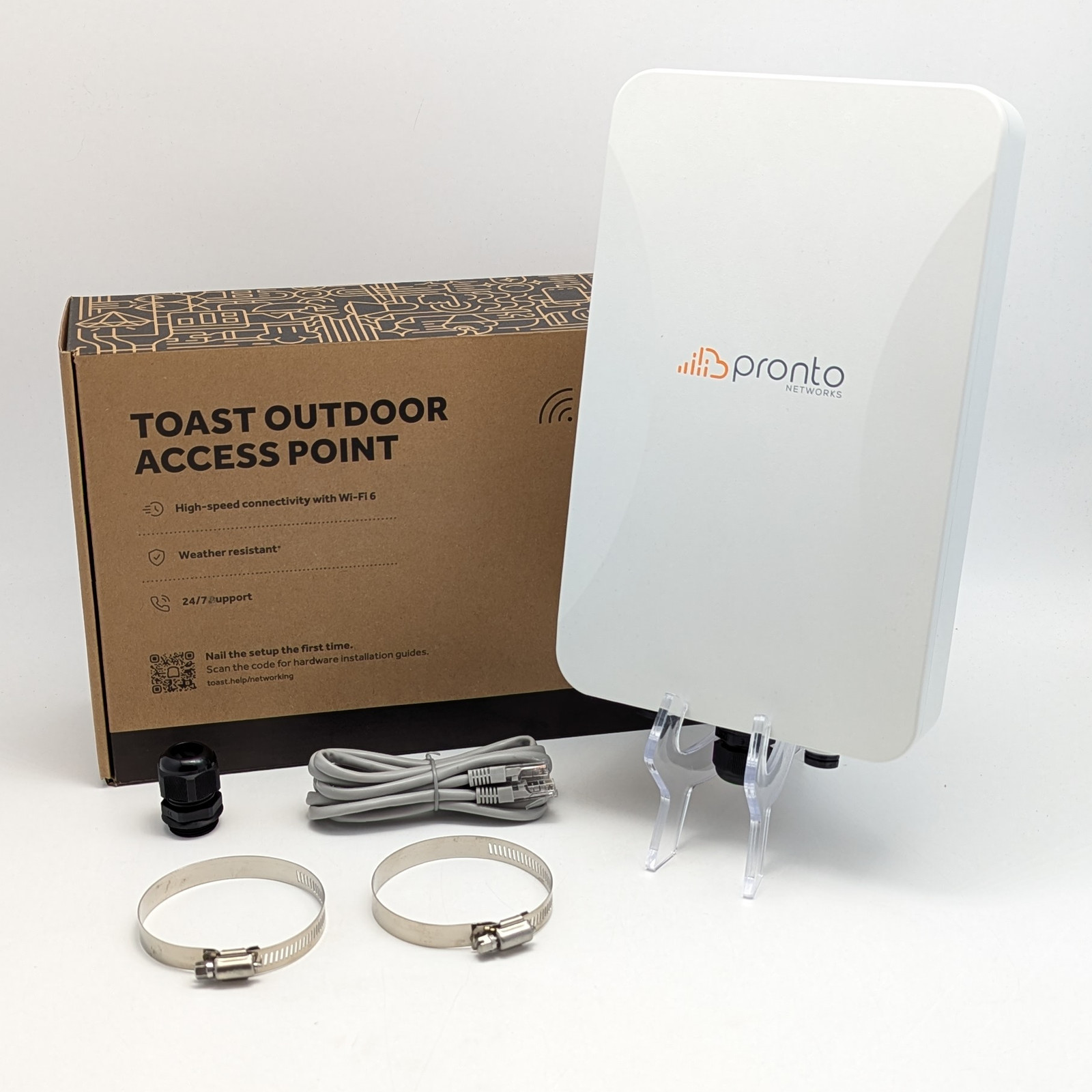 Pronto Dual-Band Outdoor Access Point For Toast (PC27-W6-MT-48O) - White